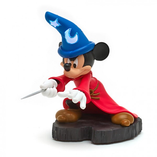 Mickey Mouse Sorcerer's Apprentice Light-Up Figurine, Disneyland Paris